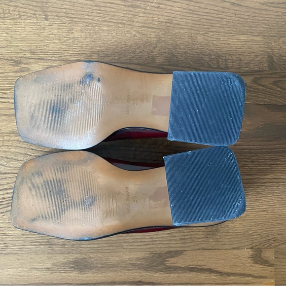 L'INTERVALLE Deep Red Glossy Loafers - Picture 3 of 4